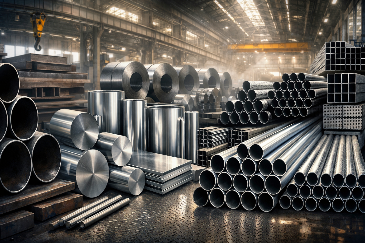 Stainless steel pipes and industrial materials from Almas Global Mandiri